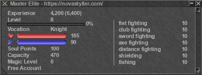 Signature for player Master Elite